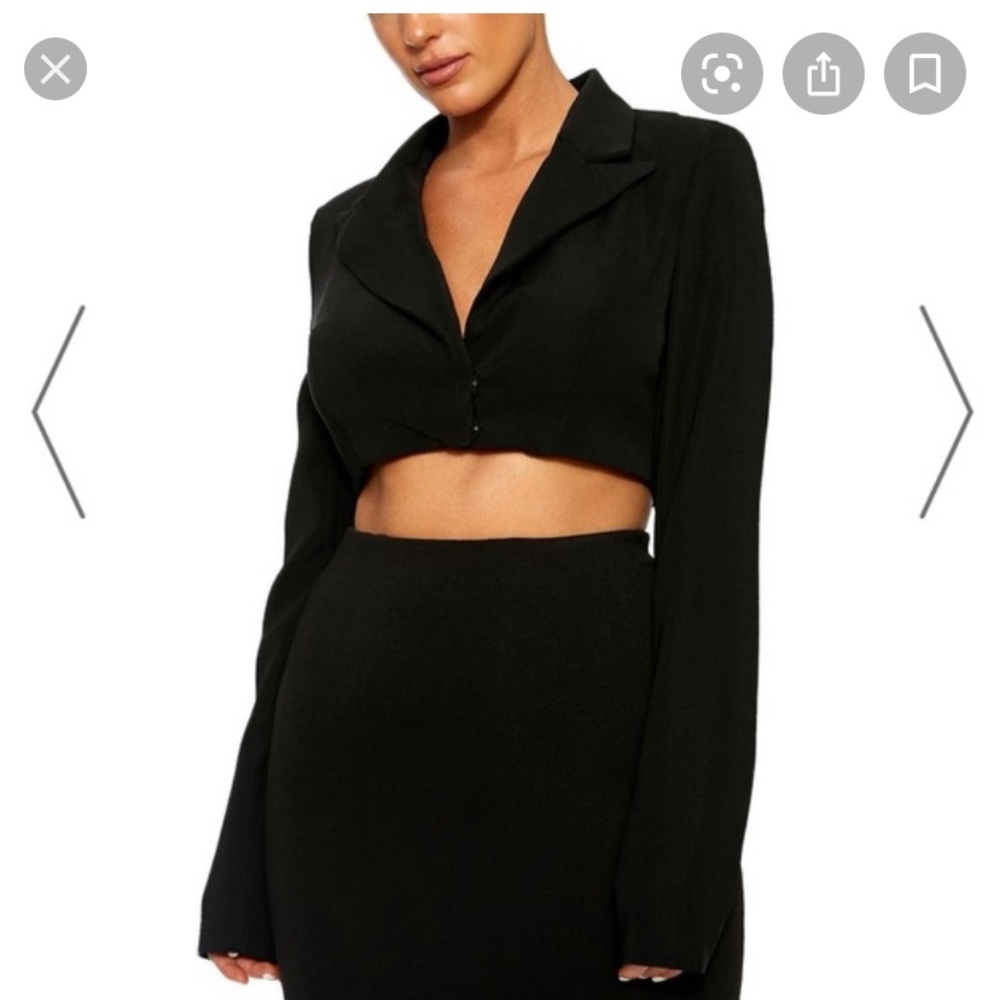 Naked Wardrobe The Cropped Blazer